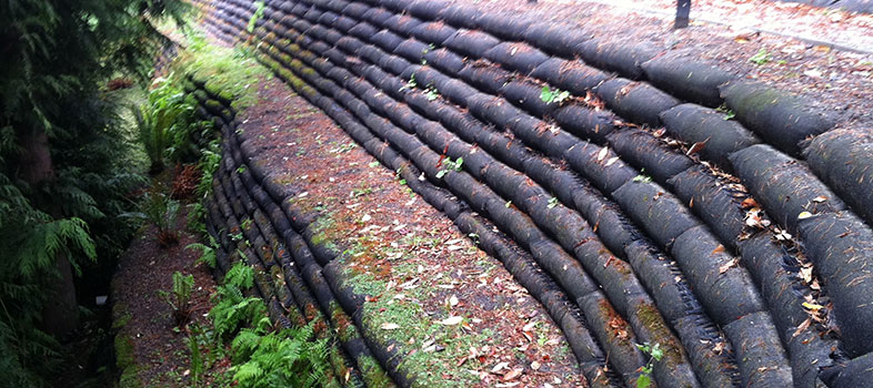 Flex MSE - Vegetated Geobag Wall Units - Construction Complete